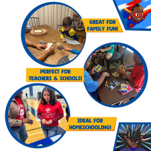 Load image into Gallery viewer, Super Noah Super Math™ — Volume 2 | Screen-Free Addition & Subtraction Card Game | STEM Learning for Kids Ages 6+