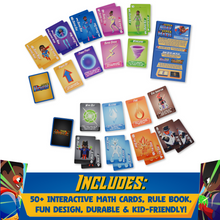 Load image into Gallery viewer, Super Noah Super Math™ — Volume 2 | Screen-Free Addition &amp; Subtraction Card Game | STEM Learning for Kids Ages 6+

