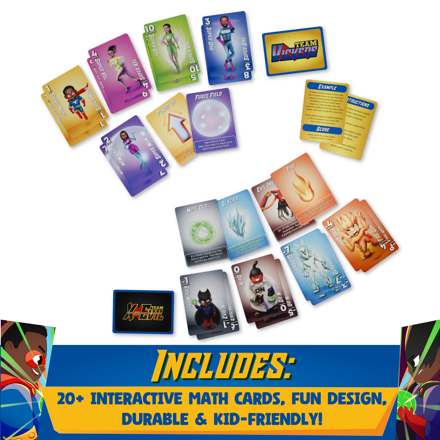 Fun Math Card Game for Kids (Ages 6+)